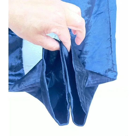 Paul Smith Womens Flat Front Velvet Trouser Pants Blue Sz M - Picture 11 of 16